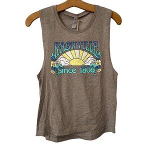 Good Land Supply Co Nashville Since 1806 Tank Top Womens Medium Ash Gray Tee NEW